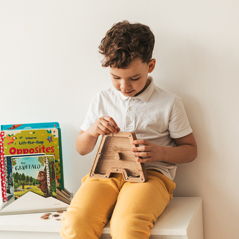 Personalized wooden piggy bank-Thyye