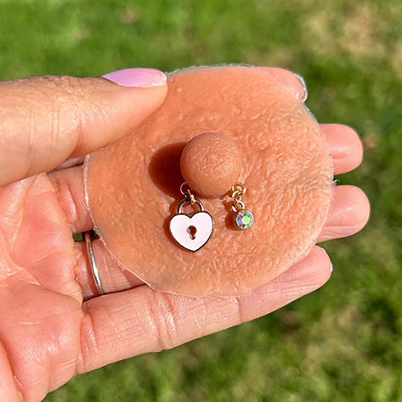 Pink heart shaped nipple clamps-Thyye