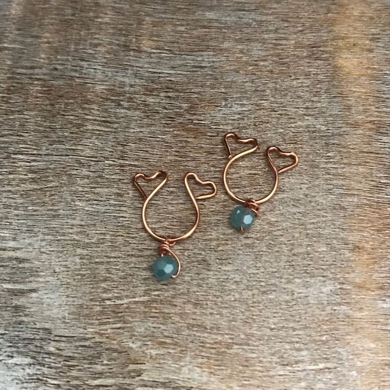 Crystal heart-shaped nipple decoration-Thyye