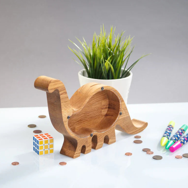 Personalized wooden piggy bank-Thyye