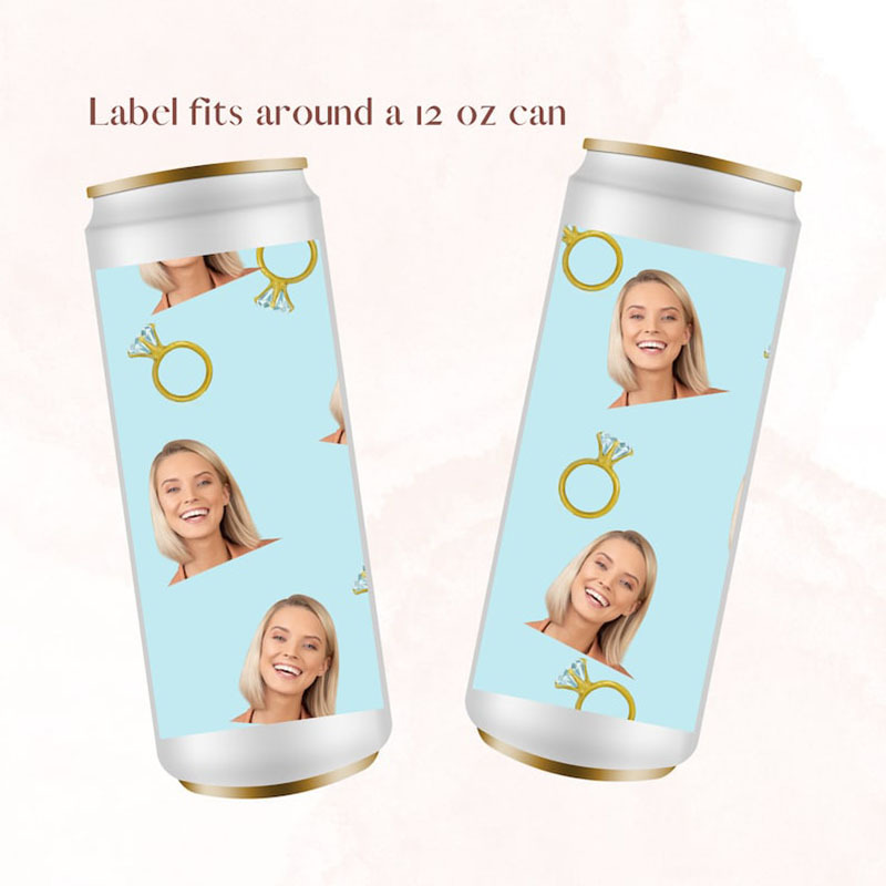 Personalised Bachelorette Slim Jar Labels-Thyye