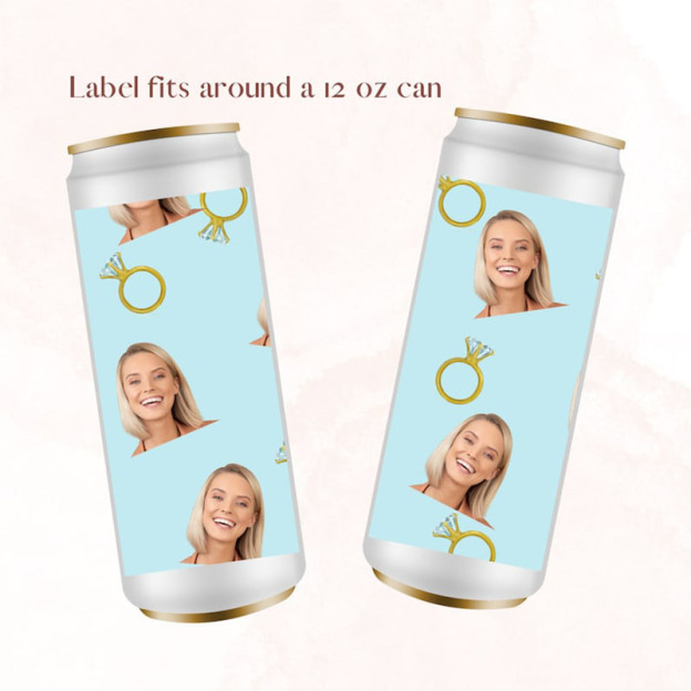 Personalised Bachelorette Slim Jar Labels-Thyye