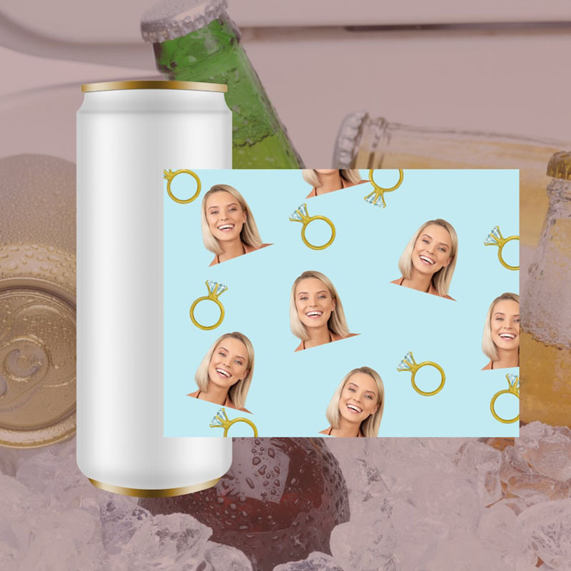 Personalised Bachelorette Slim Jar Labels-Thyye