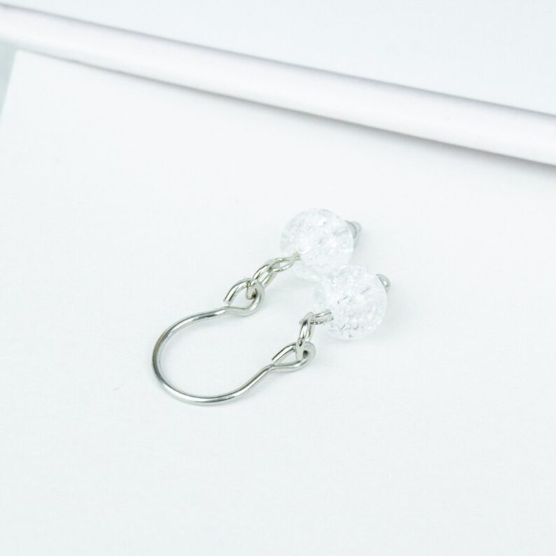 Non-piercing jewelry crystal quartz nipple clips-Thyye
