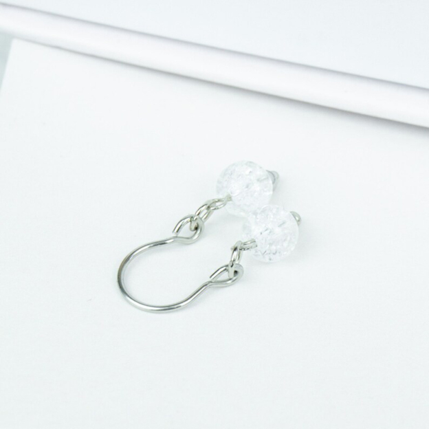 Non-piercing jewelry crystal quartz nipple clips-Thyye