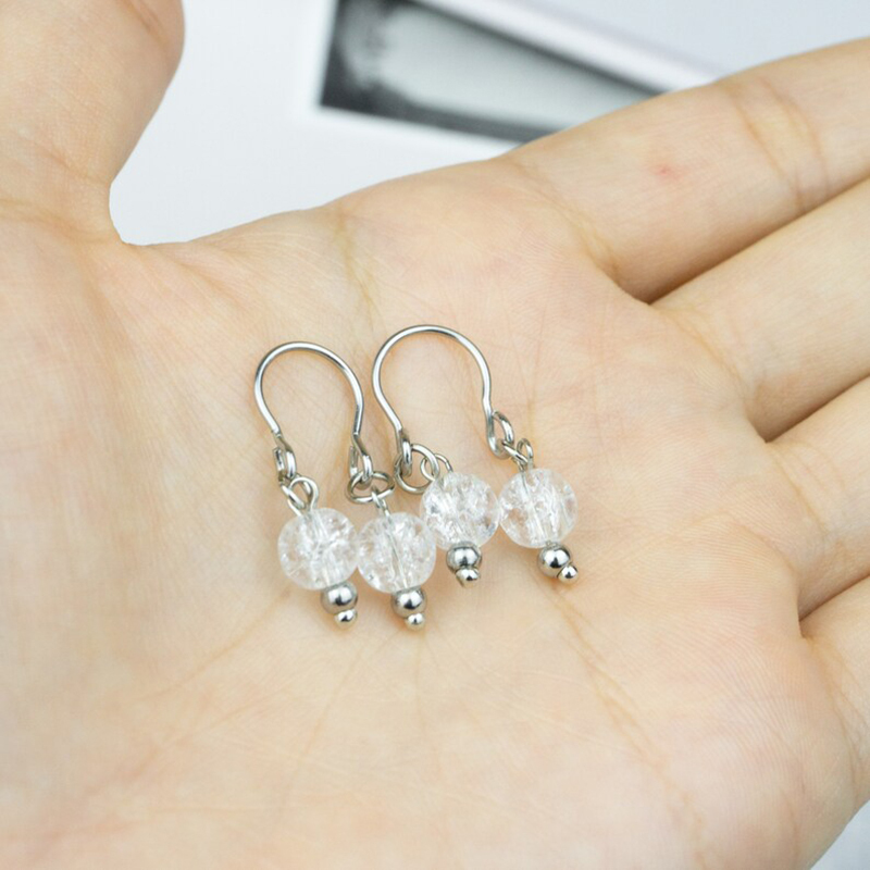 Non-piercing jewelry crystal quartz nipple clips-Thyye