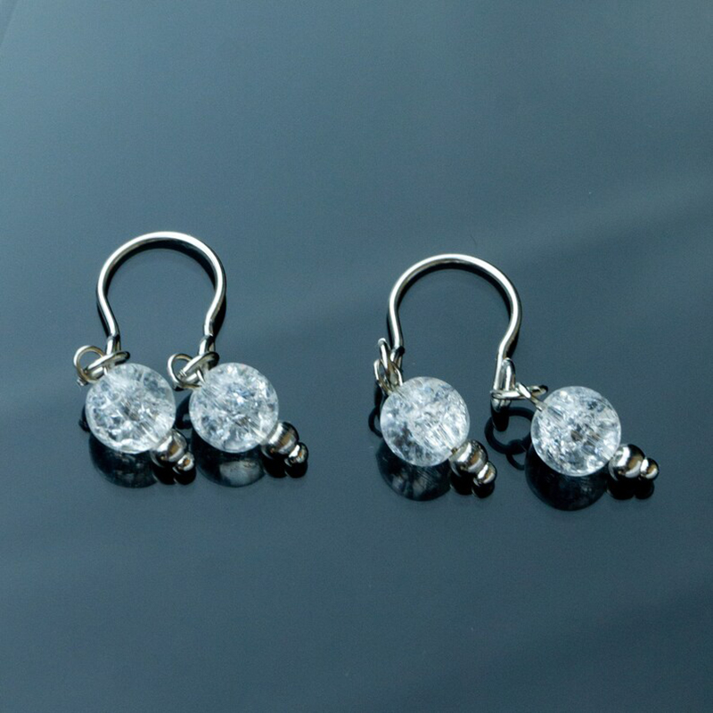 Non-piercing jewelry crystal quartz nipple clips-Thyye