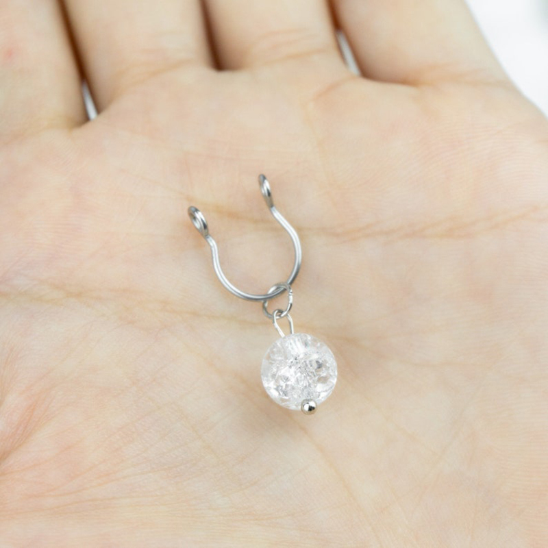 Nipple jewelry crystal quartz nipple clamps-Thyye