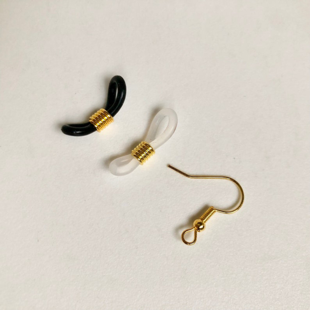 Ivory Glass Teardrop Nipple Clamps-Thyye