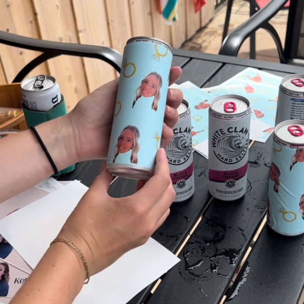 Personalised Bachelorette Slim Jar Labels-Thyye