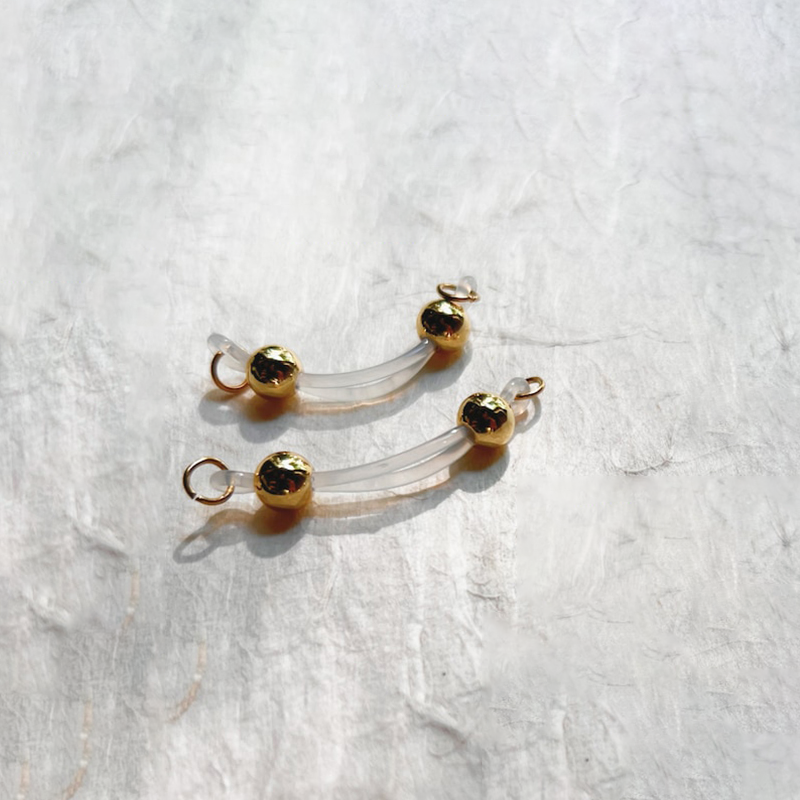 Jewelry Gold Barbell Nipple Ring-Thyye