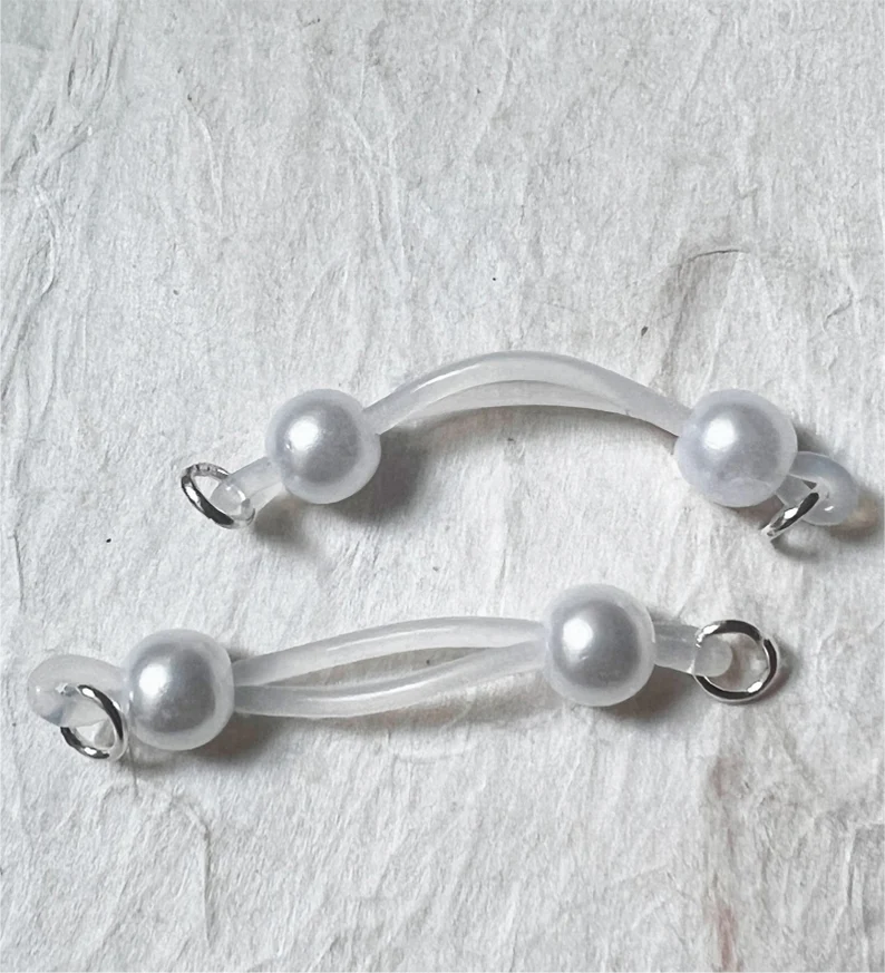 Nipple Non-Piercing with Pearl Barbell-Thyye