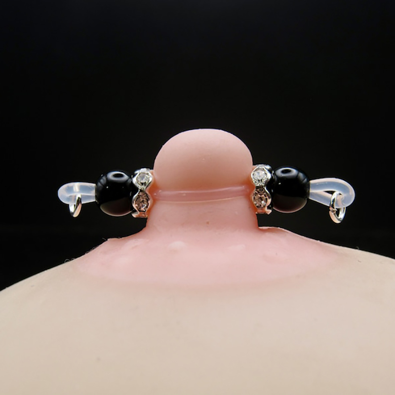 Comfortable and sexy adjustable imitation barbell nipple ring-Thyye