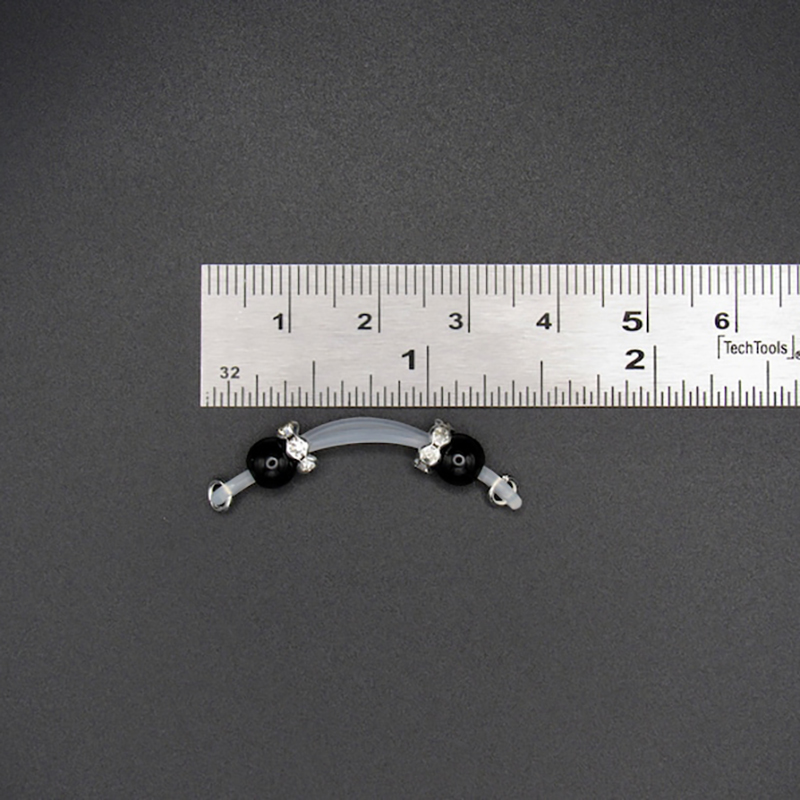 Comfortable and sexy adjustable imitation barbell nipple ring-Thyye