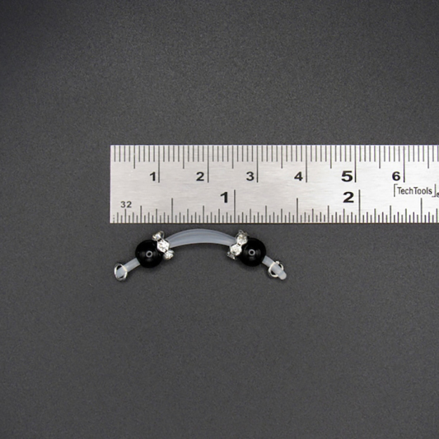 Comfortable and sexy adjustable imitation barbell nipple ring-Thyye