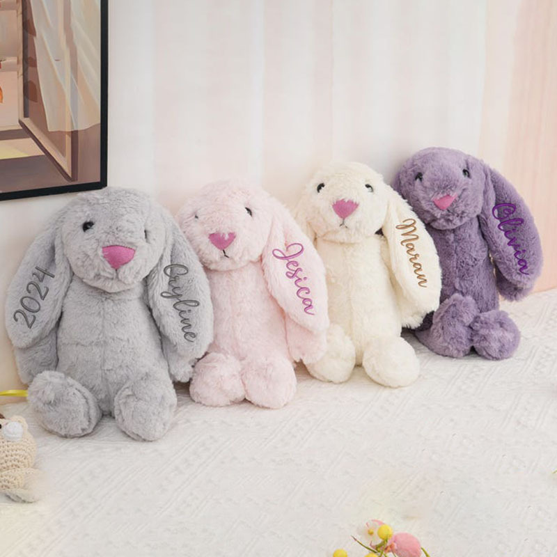 Personalized Embroidered Plush Bunny-Thyye