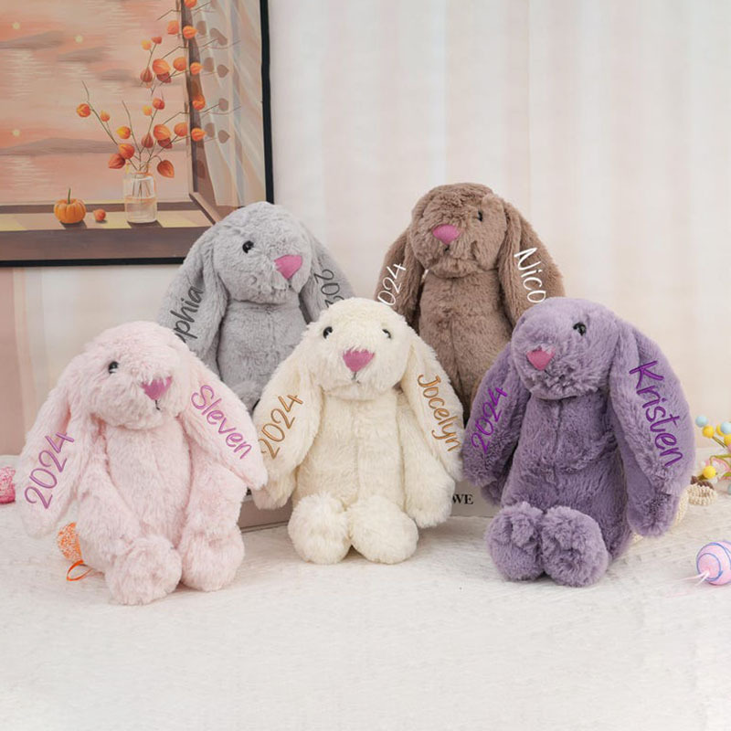 Personalized Embroidered Plush Bunny-Thyye