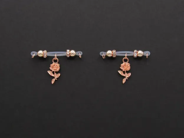 Adjustable size fake nipple fake nipple ring-Thyye