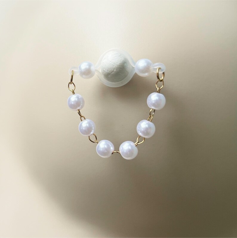 Pearl Nipple Jewelry with Pearl Nipple Chain-Thyye