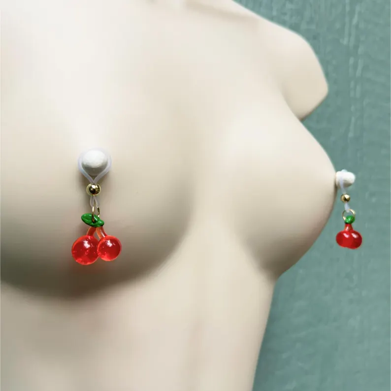 Cherry Non-Pierced Nipple Jewelry Pendant-Thyye