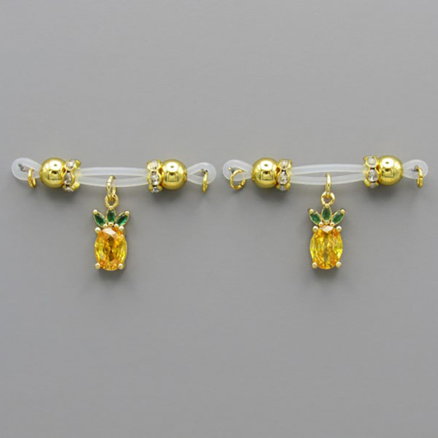 Pineapple Charm Nipple Ring-Thyye