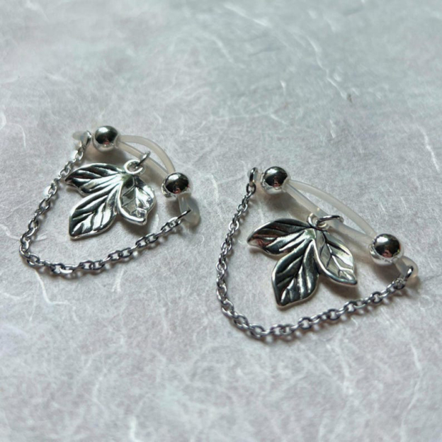 Plant chain nipple ring-Thyye