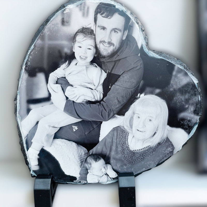 heart shaped rock photo slate-Thyye