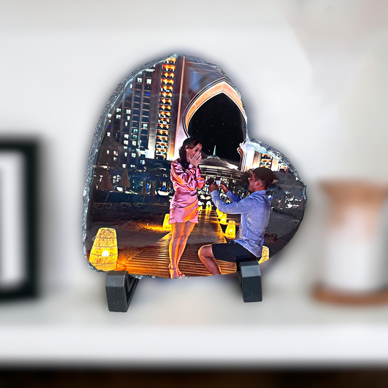 heart shaped rock photo slate-Thyye