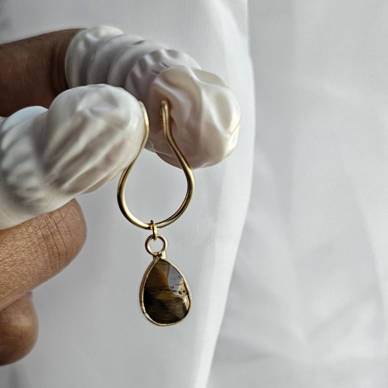 Adjustable crystal nipple ring clip-Thyye