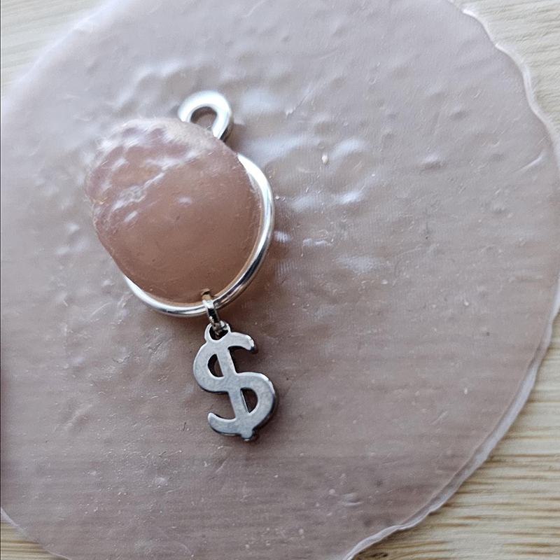 Dollar Sign Pendant Adjustable Nipple Clamp-Thyye