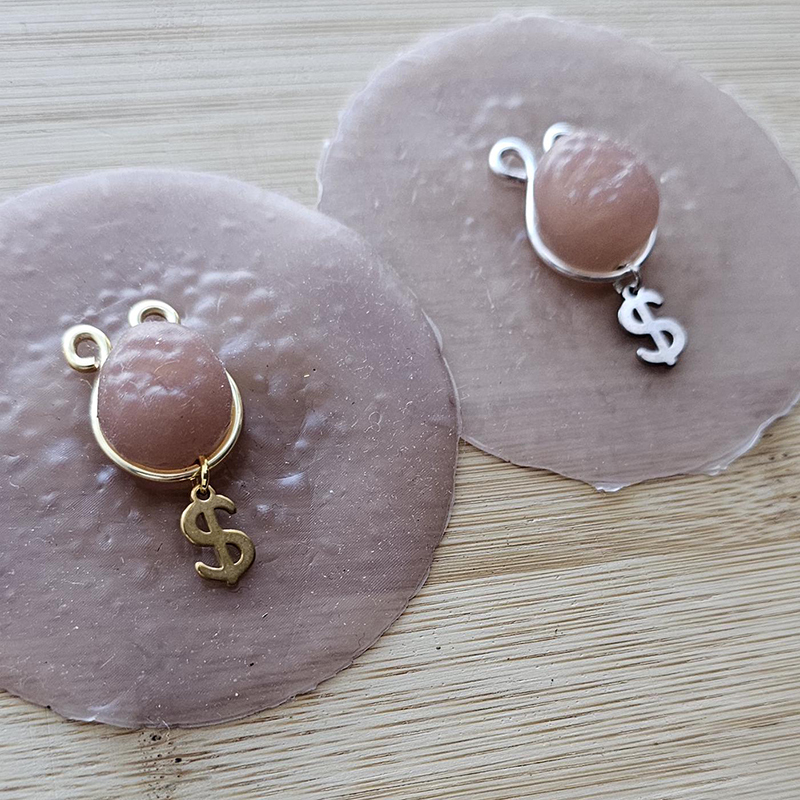 Dollar Sign Pendant Adjustable Nipple Clamp-Thyye