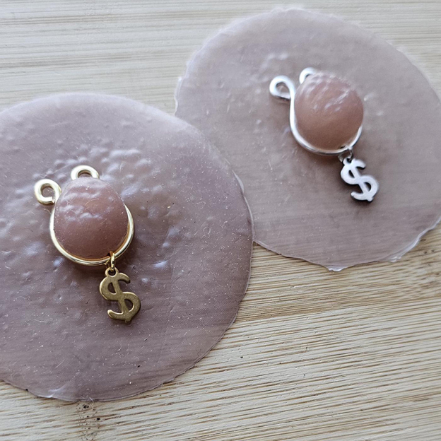 Dollar Sign Pendant Adjustable Nipple Clamp-Thyye