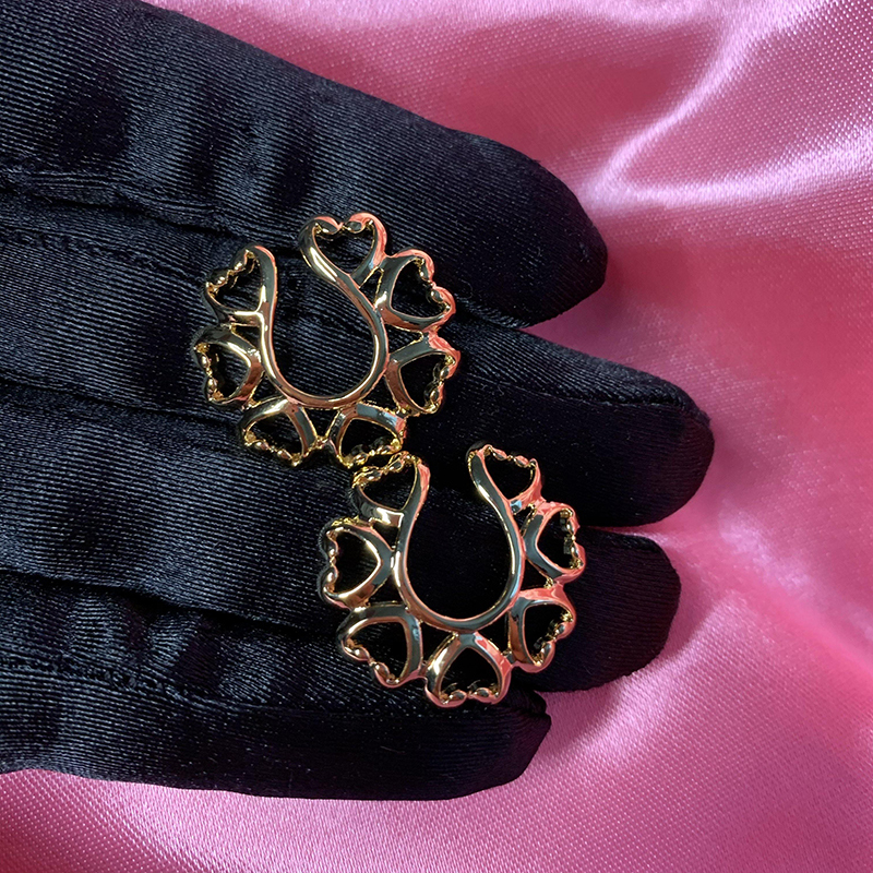 Stainless steel hollow heart-shaped clip-Thyye