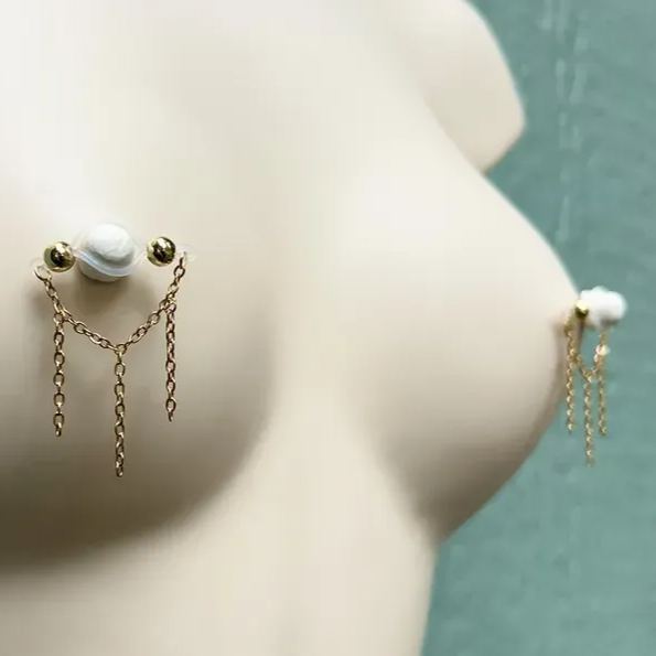 Chain nipple ring