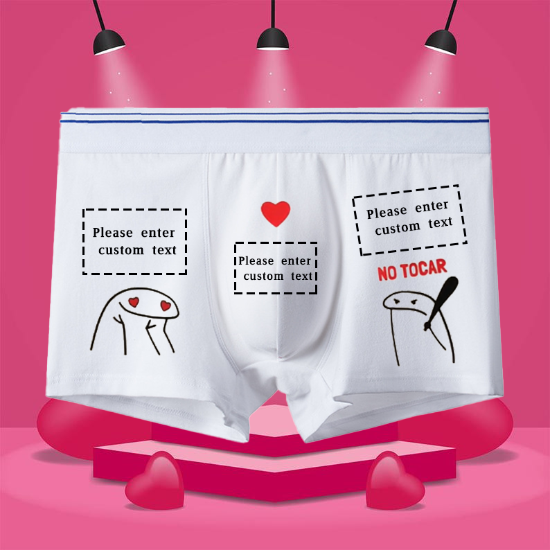 Customized language boxer briefs-Thyye