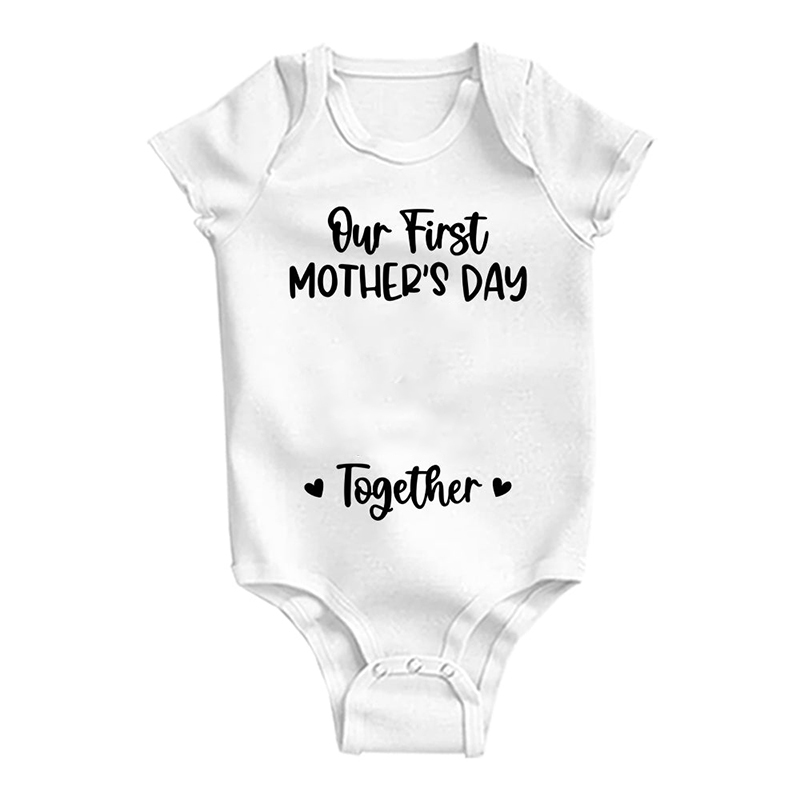 Short Sleeve Casual Baby Onesie-Thyye