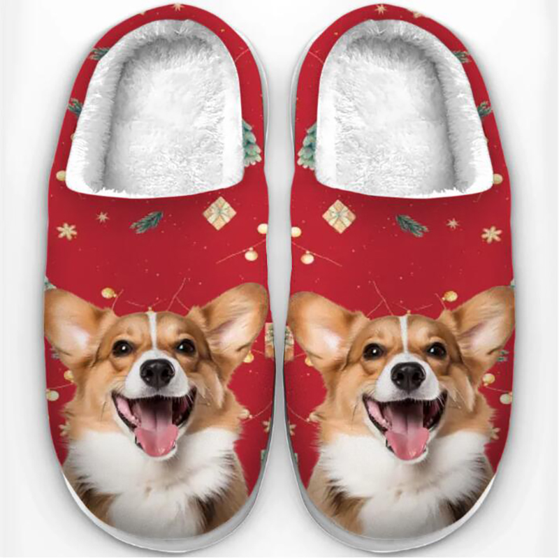 Personalized plush slippers-Thyye