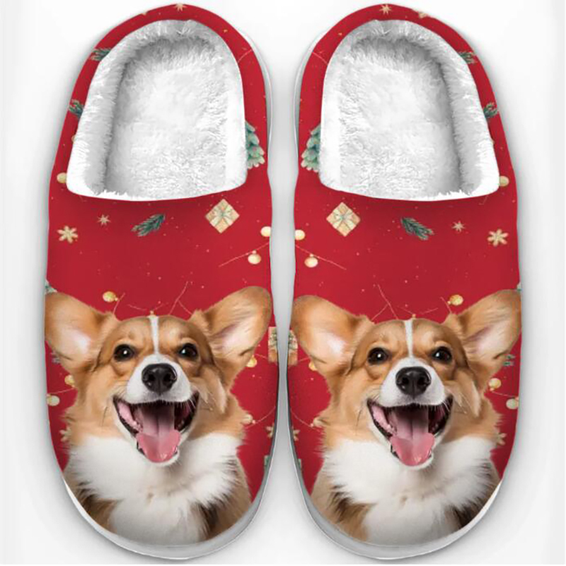 Personalized plush slippers-Thyye
