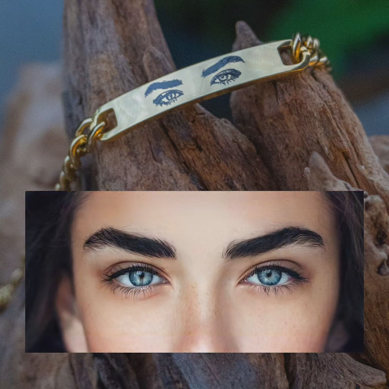 Personalized eye bracelet (single)-Thyye