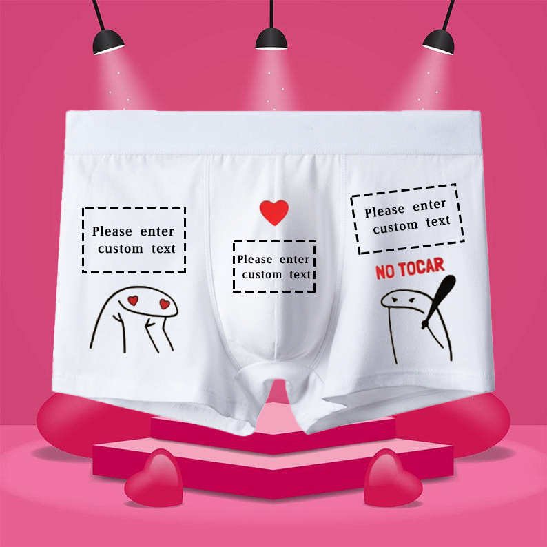Customized language boxer briefs-Thyye