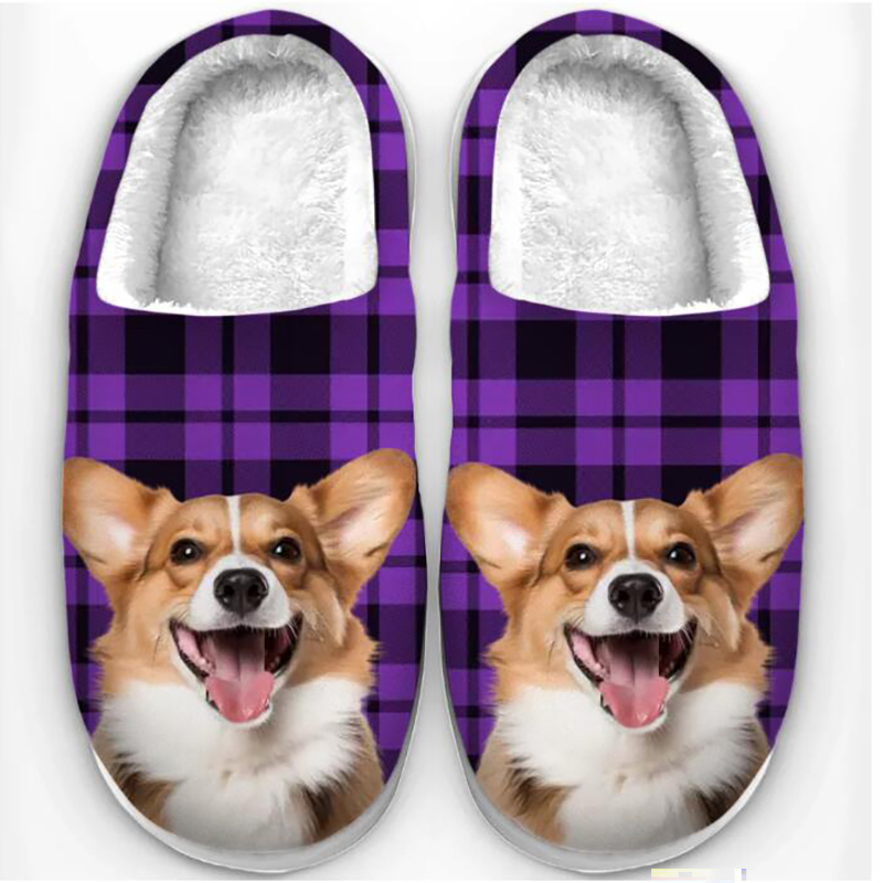 Personalized plush slippers-Thyye
