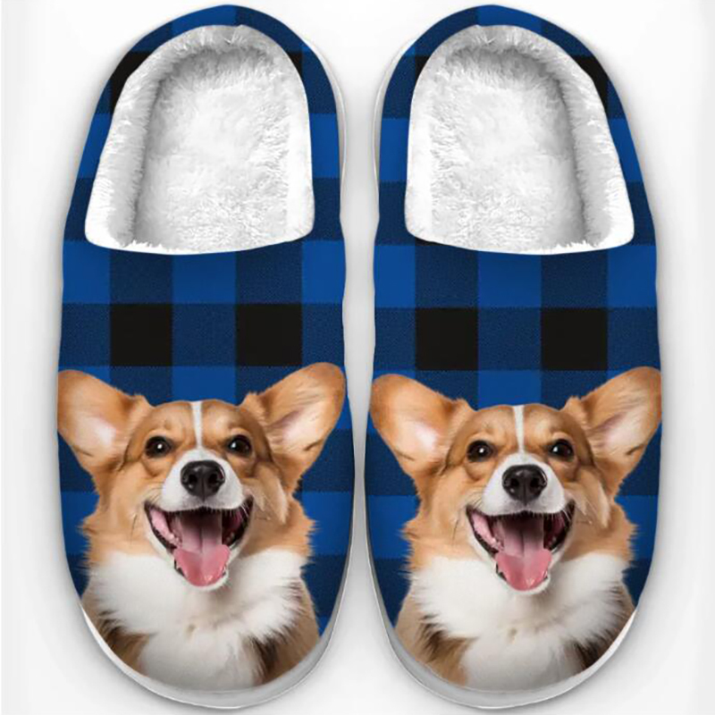 Personalized plush slippers-Thyye
