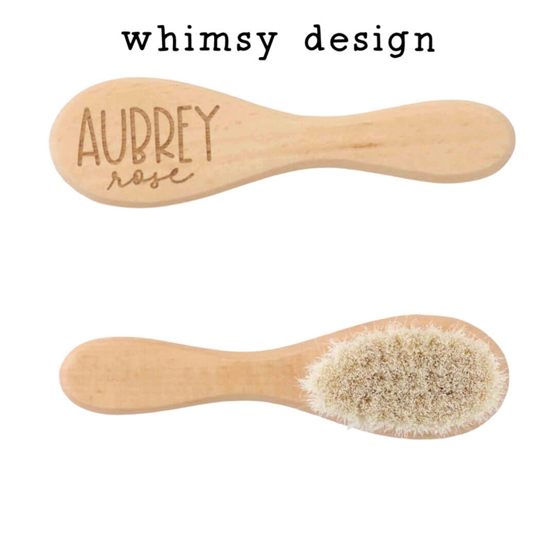 PERSONALIZED WOODEN BABY BRUSH-Thyye