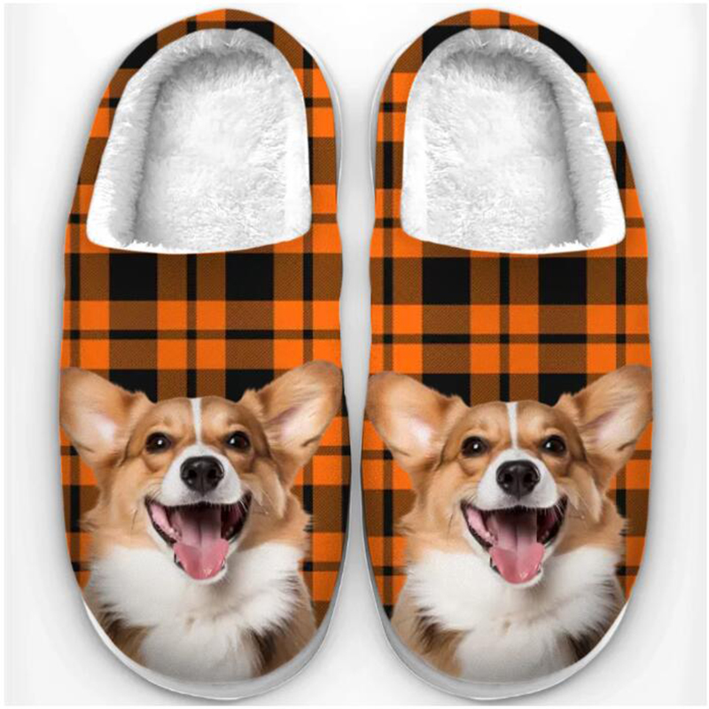 Personalized plush slippers-Thyye