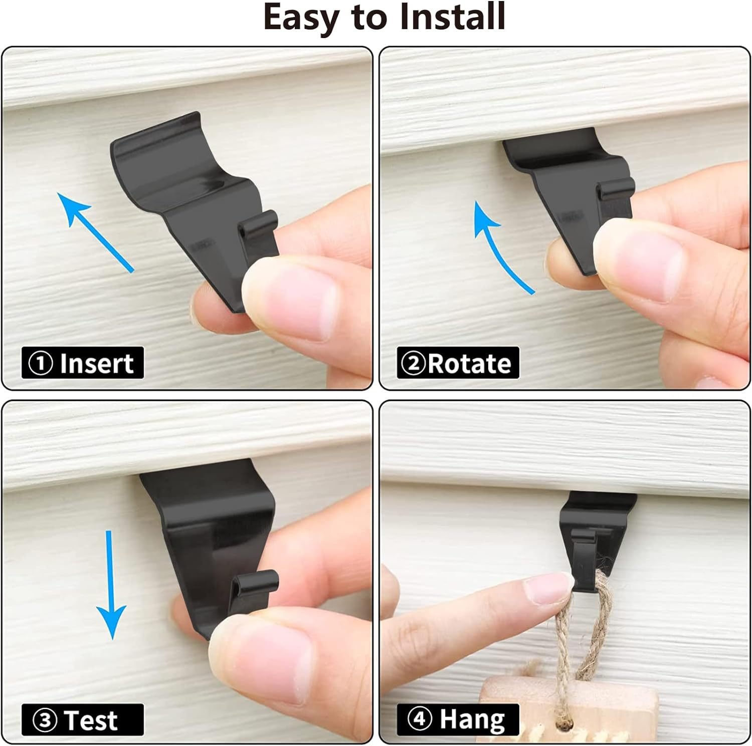🏡 Elevate Your Space - 49% OFF - ✨Invisible Vinyl Siding Hooks - Effortless Hanging, Tidy Walls