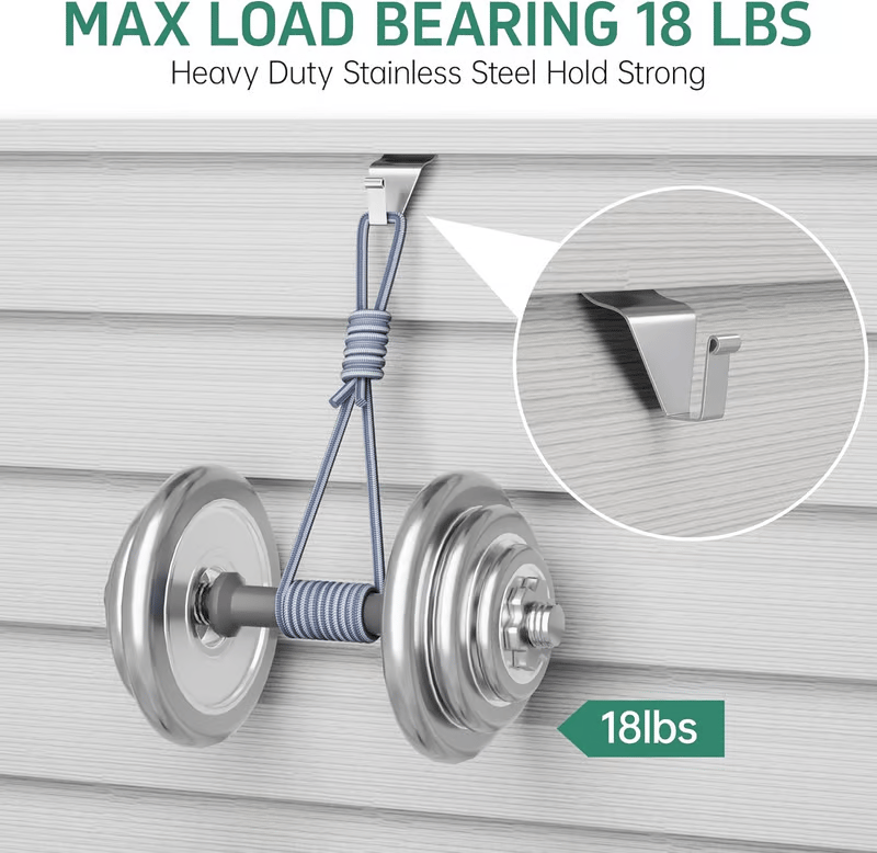 🏡 Elevate Your Space - 49% OFF - ✨Invisible Vinyl Siding Hooks - Effortless Hanging, Tidy Walls