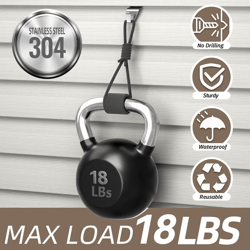 🏡 Elevate Your Space - 49% OFF - ✨Invisible Vinyl Siding Hooks - Effortless Hanging, Tidy Walls