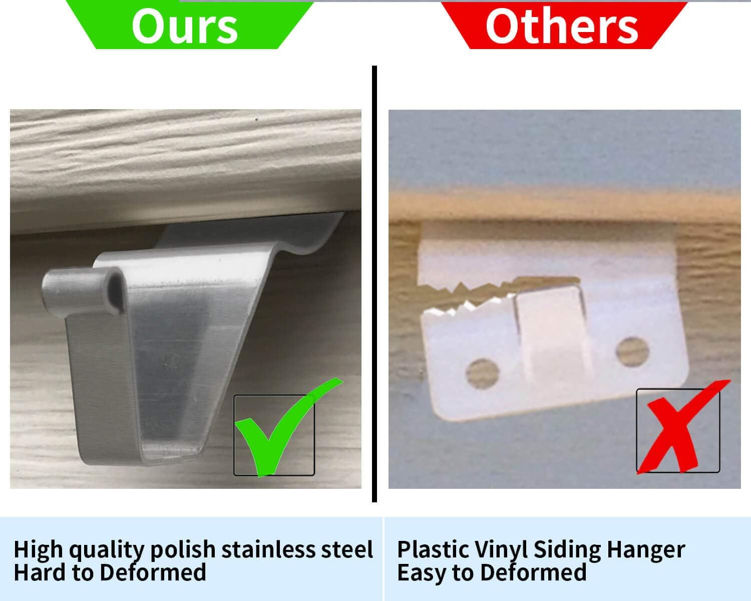 🏡 Elevate Your Space - 49% OFF - ✨Invisible Vinyl Siding Hooks - Effortless Hanging, Tidy Walls