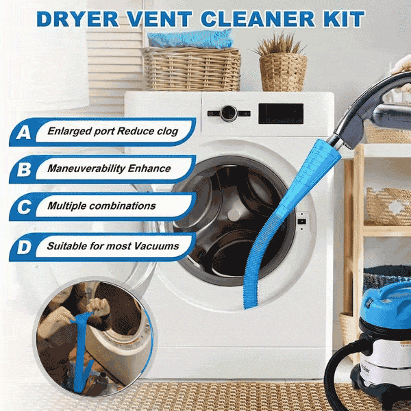 🔥New Arrival - Dryer Vent Cleaning Kit, Efficient Cleaning