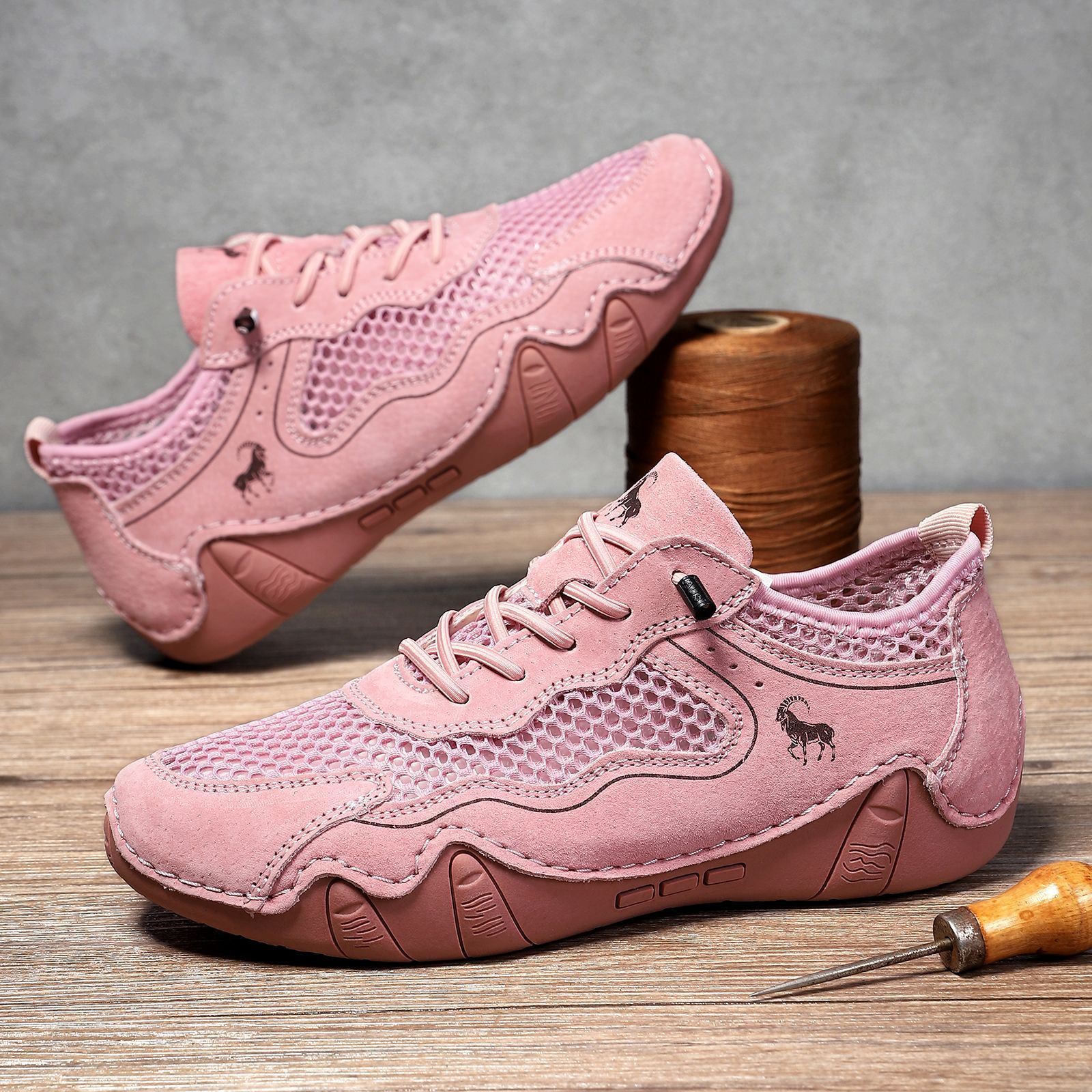 【⏰Sconto del 70% oggi - Non perderlo】Scarpe da passeggio unisex in pelle scamosciata ortopedica, leggere e comode